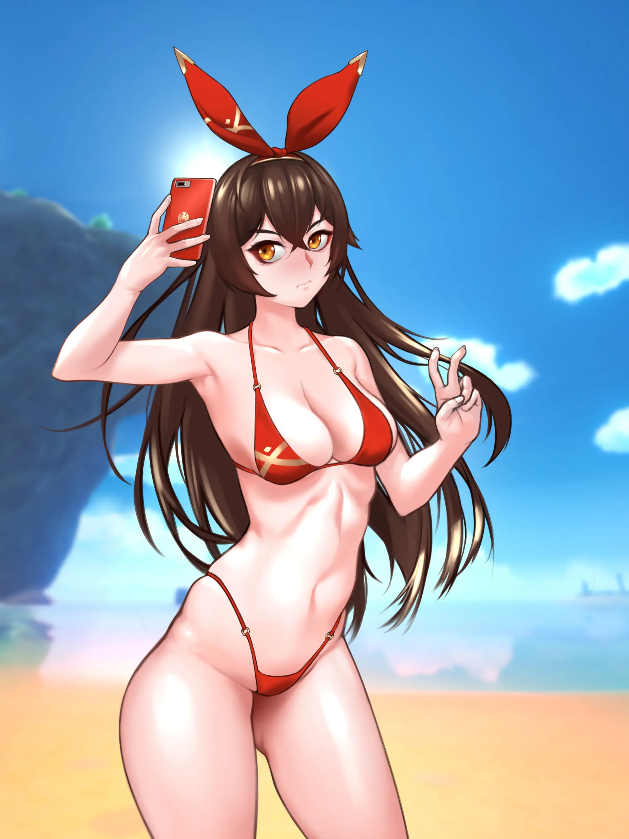 Genshin_Amber_Swimsuits (Decensored)